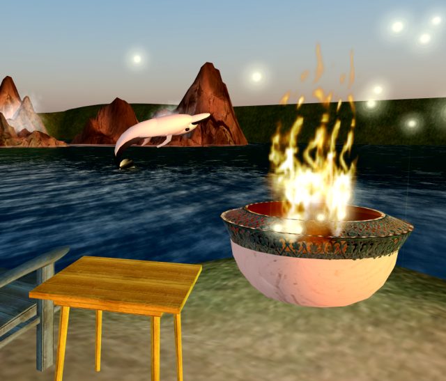 Fire pit at Aggie Beach